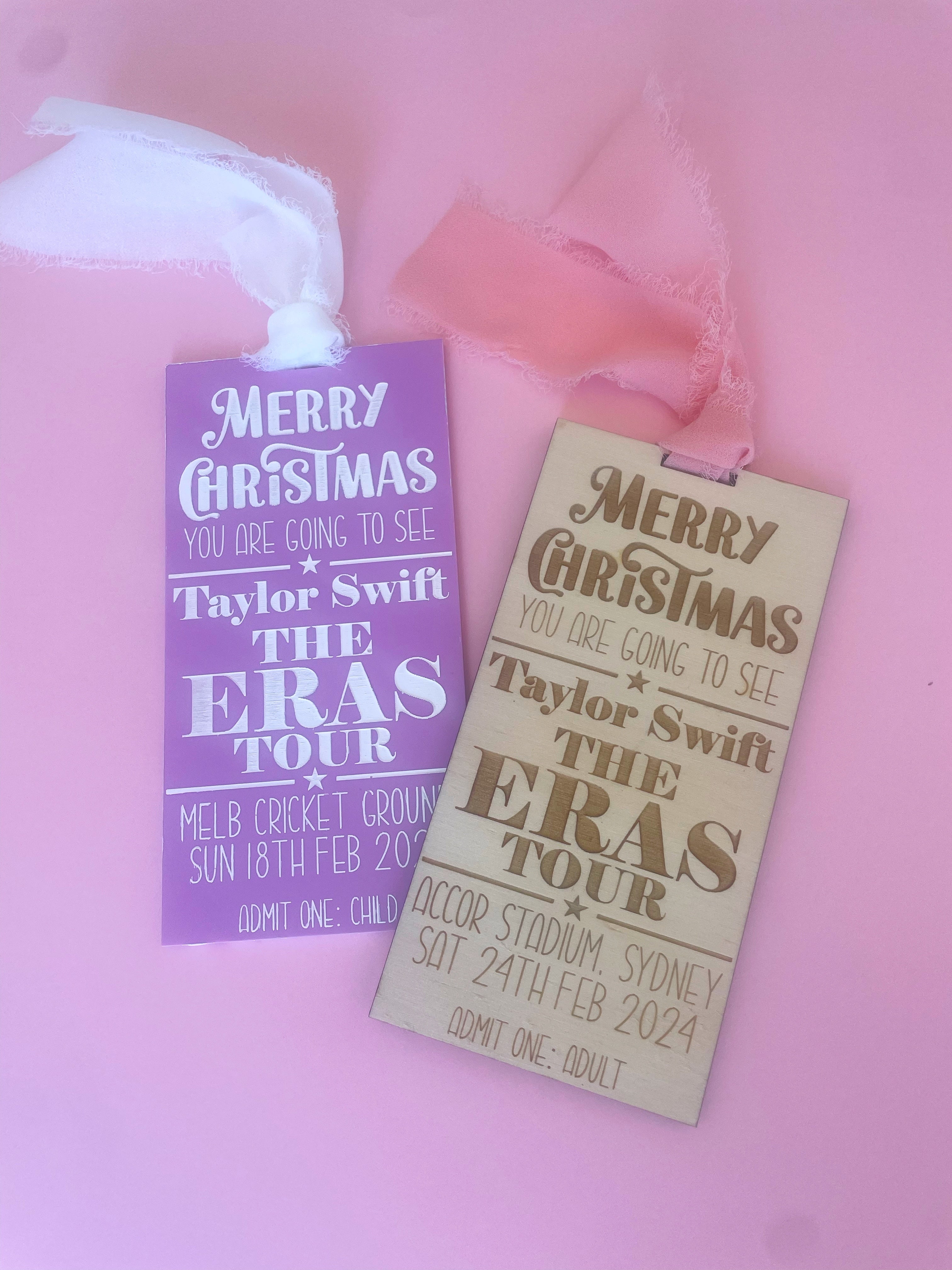 Eras Tour Christmas Gift Tag