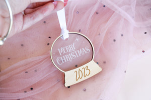 Snow Globe Tree Ornament