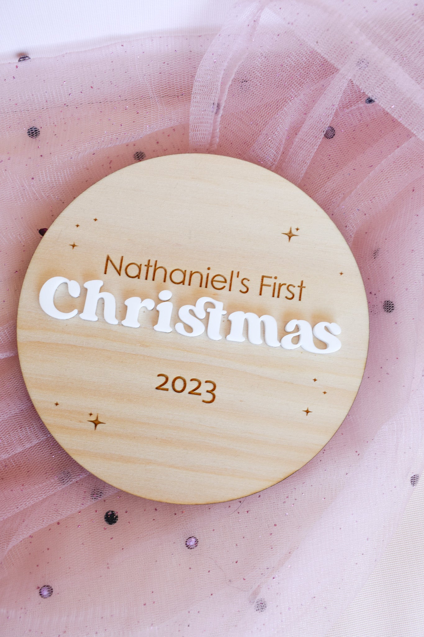 Personalised My first Christmas Plaque