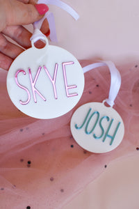 Personalised Name Bauble Ornament