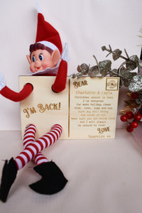 Im Back or See You Next Time Elf On the Shelf Postcards