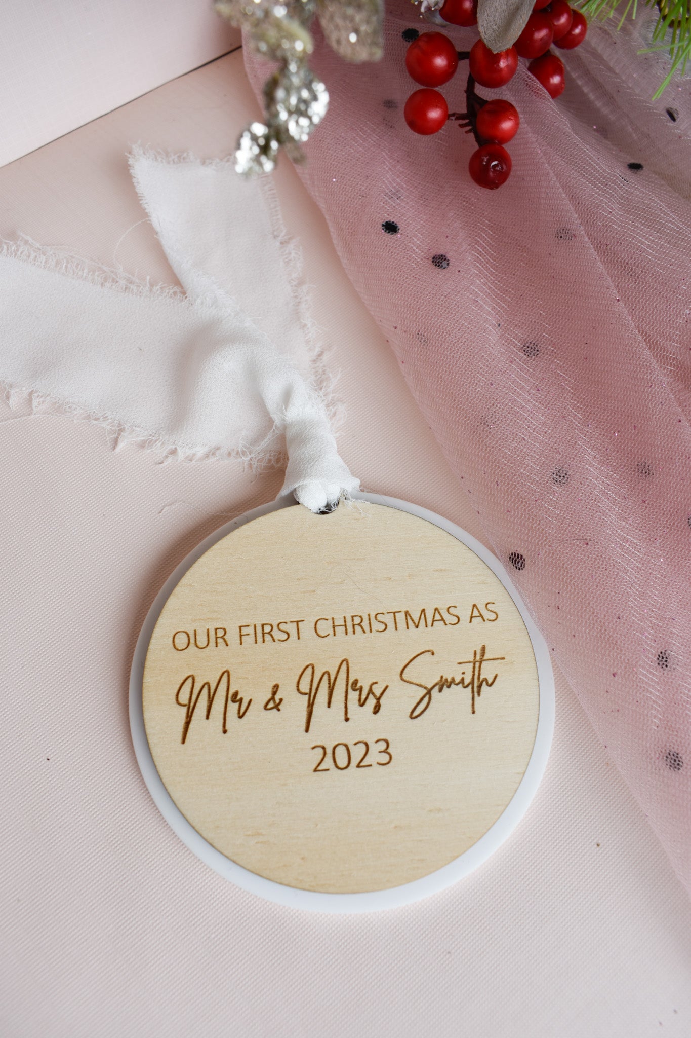 First Christmas as Mr and Mrs Ornament